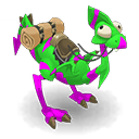 Dragodinde Emeraude et Orchidée